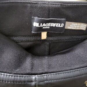 Karl Lagerfield Faux Leather Pants